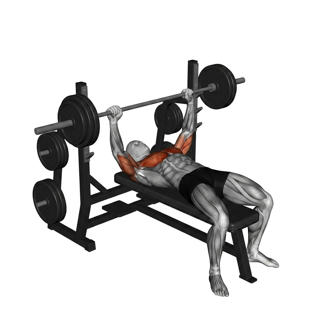 Barbell Bench Press (Flat)