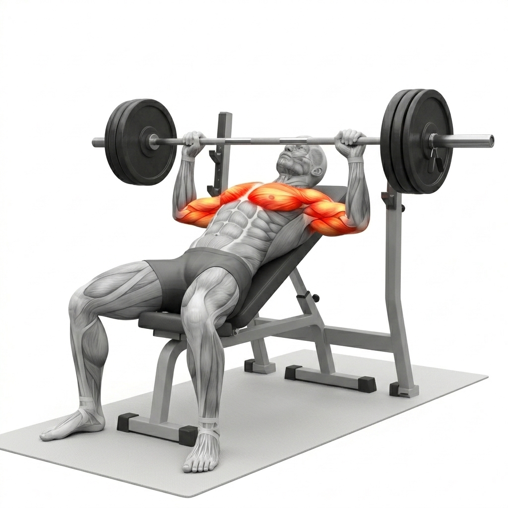 Barbell Incline Bench Press