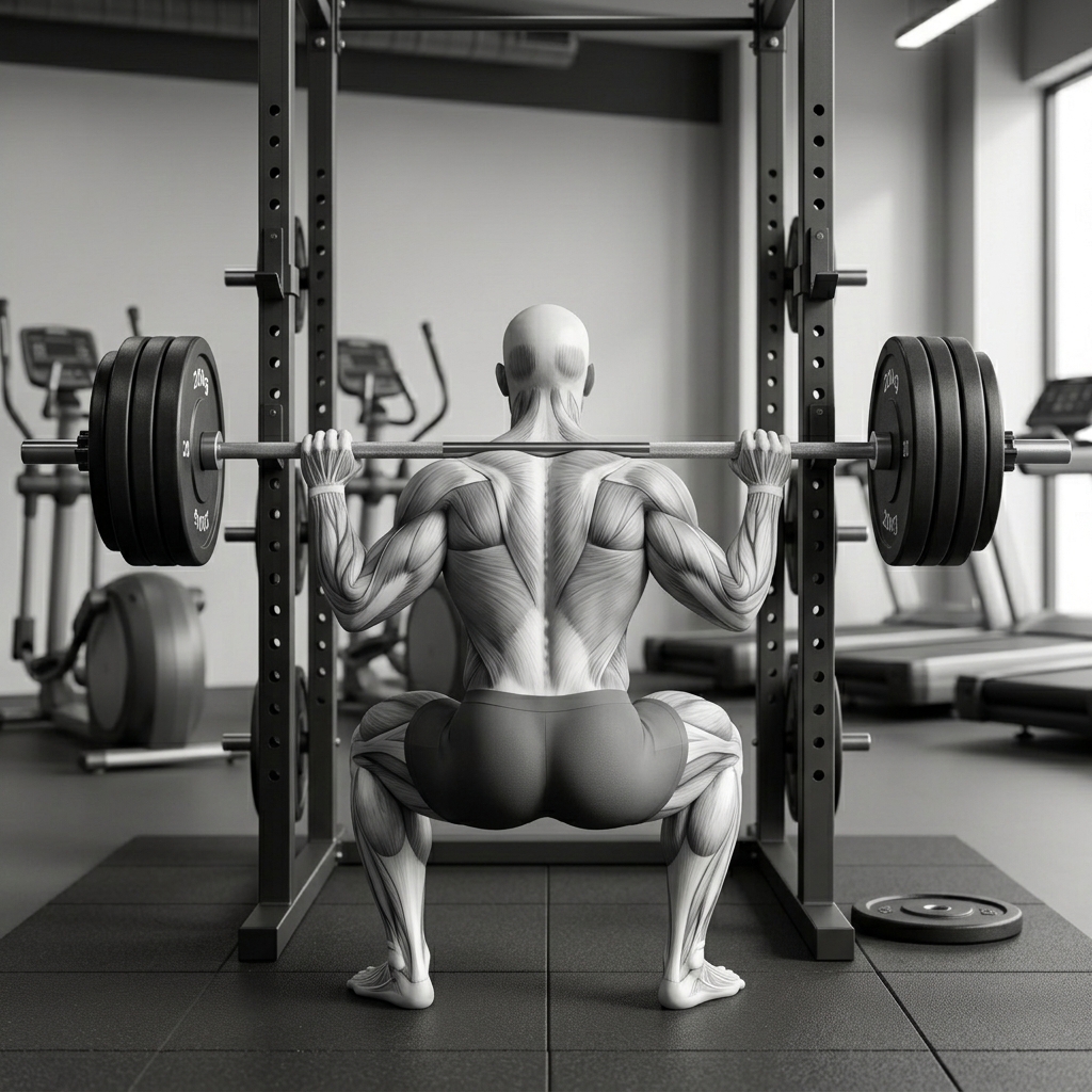 Barbell Squat (Back POV)