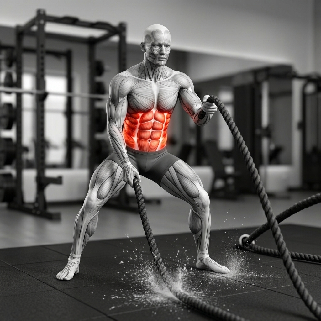 Battle Rope Double Arm Slams
