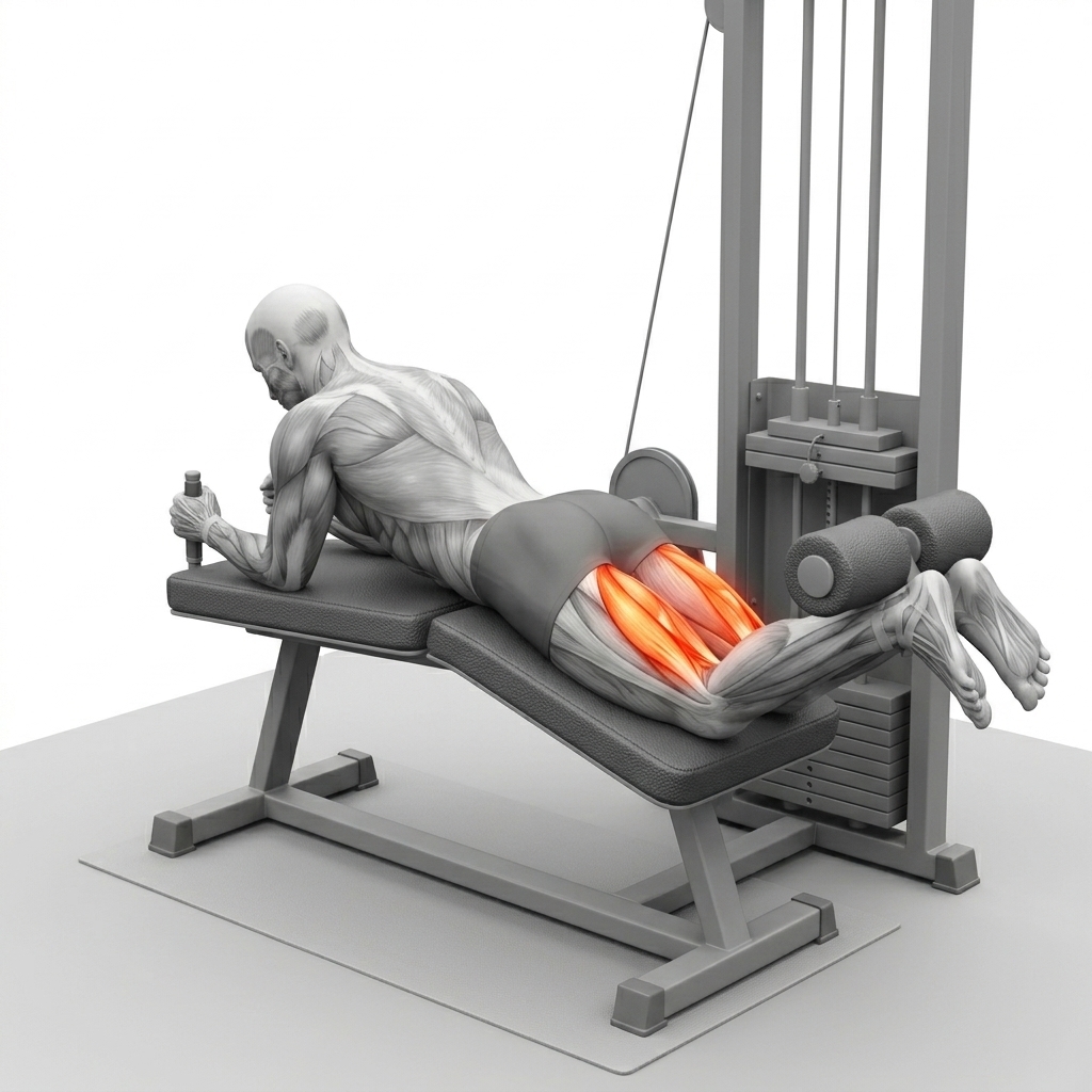 Lying Leg Curl Machine