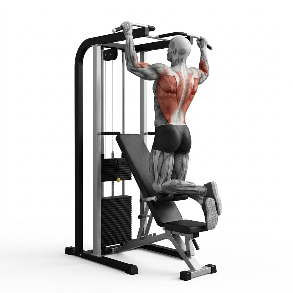 Assisted Chin-up on a Bench