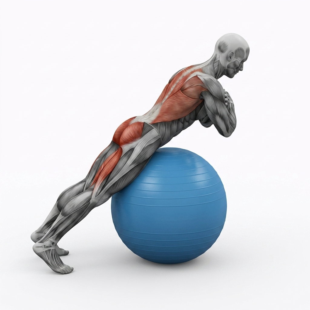 Back Extension on Exercise Ball