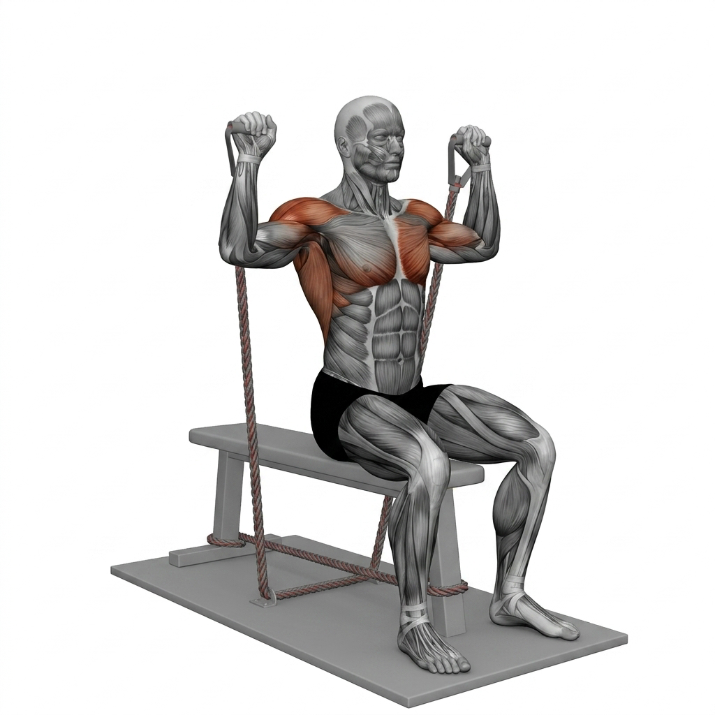 Band Seated Shoulder Press