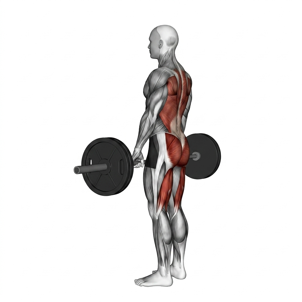 Barbell Deadlift (Side POV)